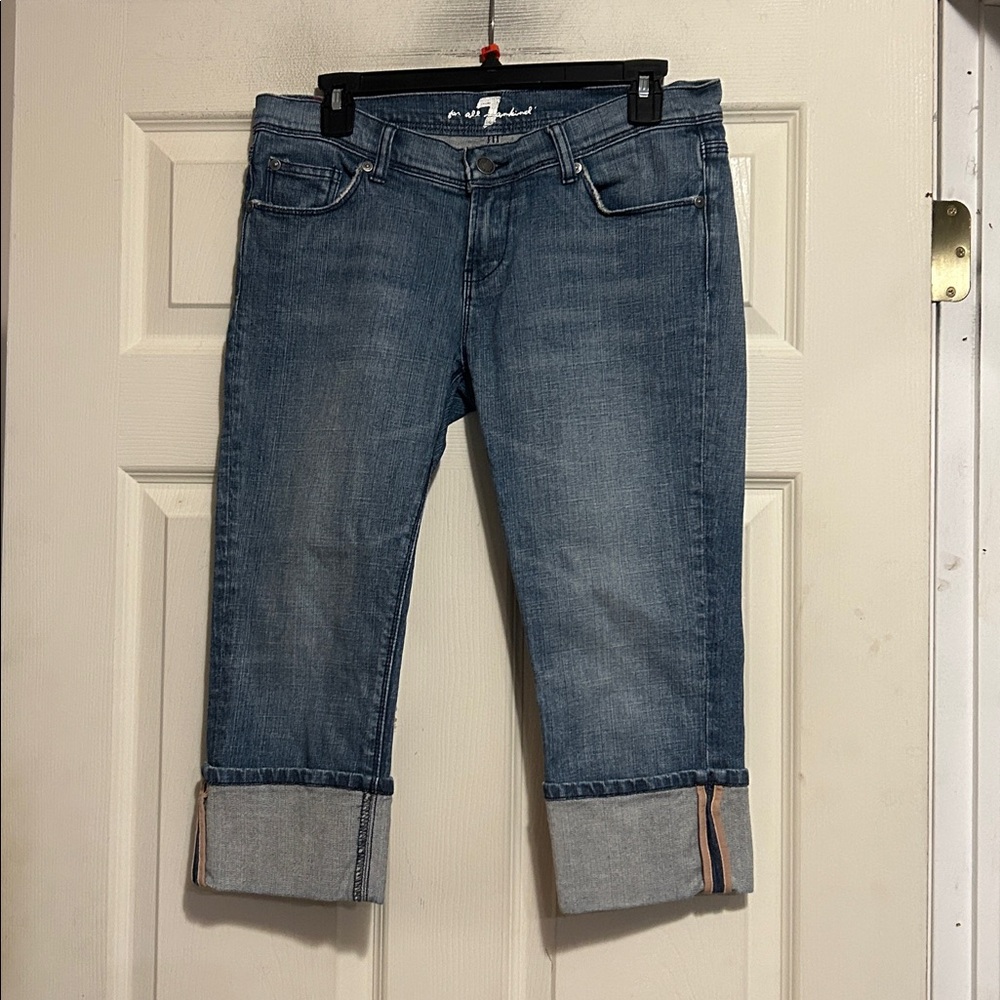 7 For All Mankind Capri Jeans Size 29